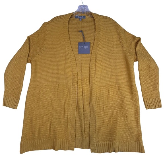 Marled Reunited Clothing Sweaters - NWT Marled Reunited Clothing Open Front Caramel Gold Cardigan Sweater 1X